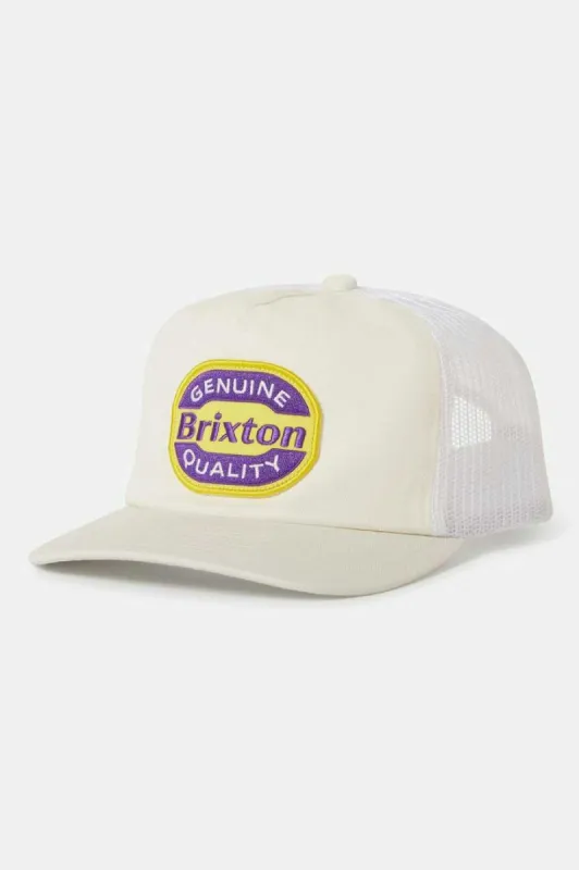 Neon Keaton Trucker Hat - White/Yellow made by Brixton