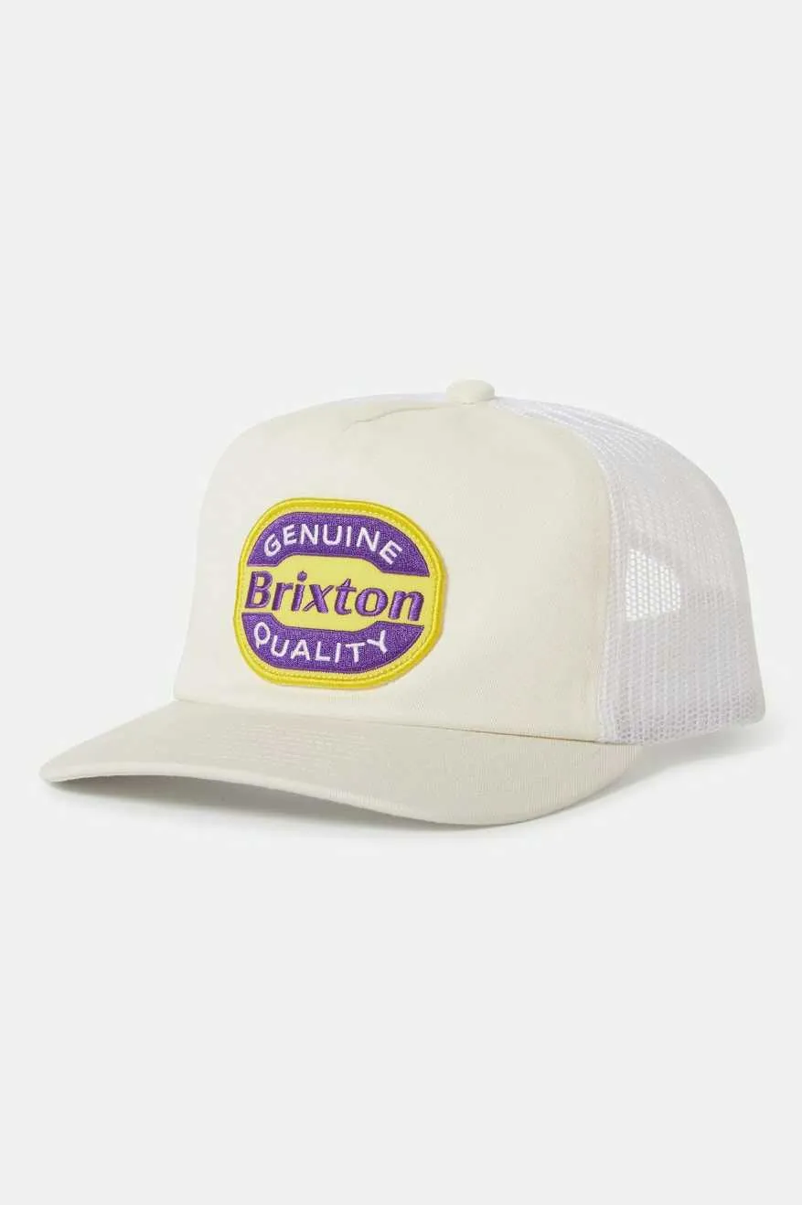 Neon Keaton Trucker Hat - White/Yellow sold by Brixton