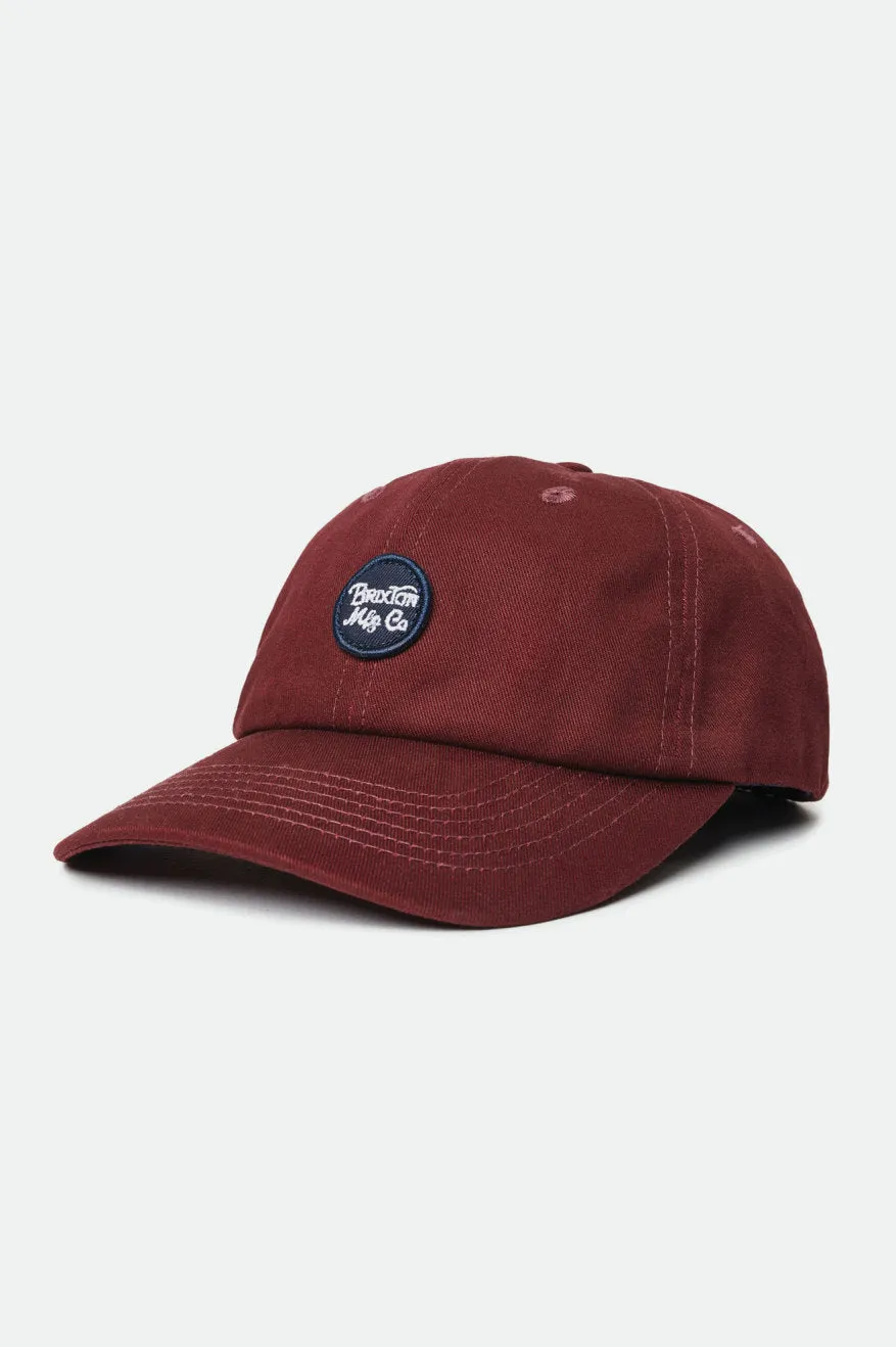 Wheeler Cap - Maroon sold by Brixton