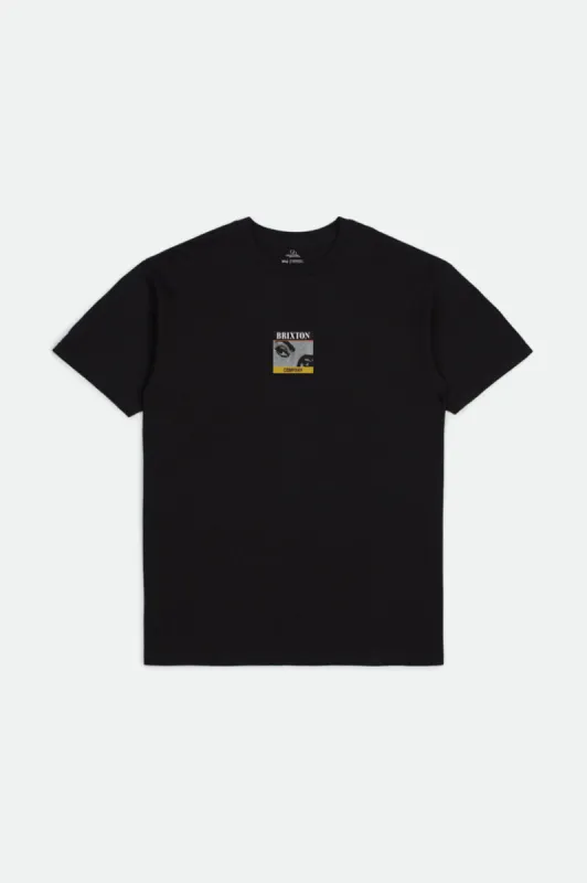 Stare S/S Standard Tee - Black sold by Brixton