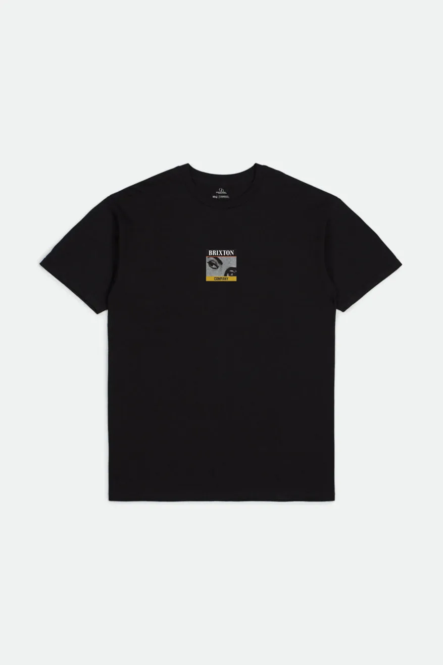 Stare S/S Standard Tee - Black sold by Brixton