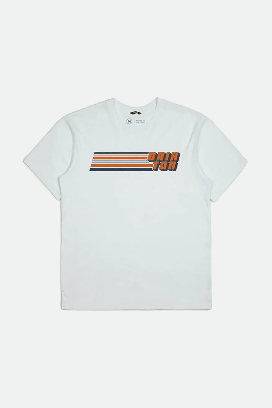 Chiba S/S Premium Tee - White sold by Brixton