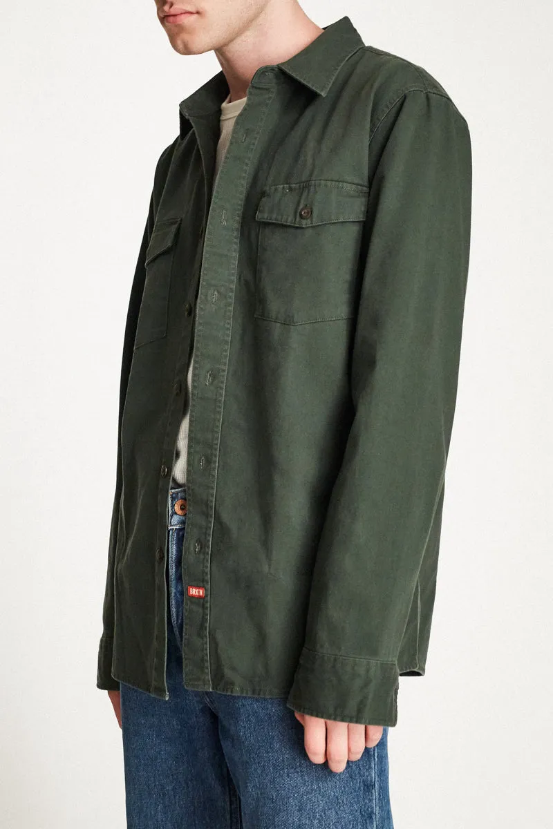 Olson L/S Woven - Pine sold by Brixton product image thumbnail 4