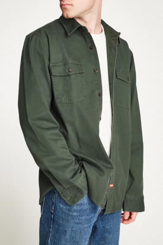 Olson L/S Woven - Pine sold by Brixton