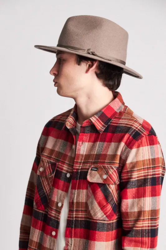 Coleman Fedora - Heather Natural sold by Brixton