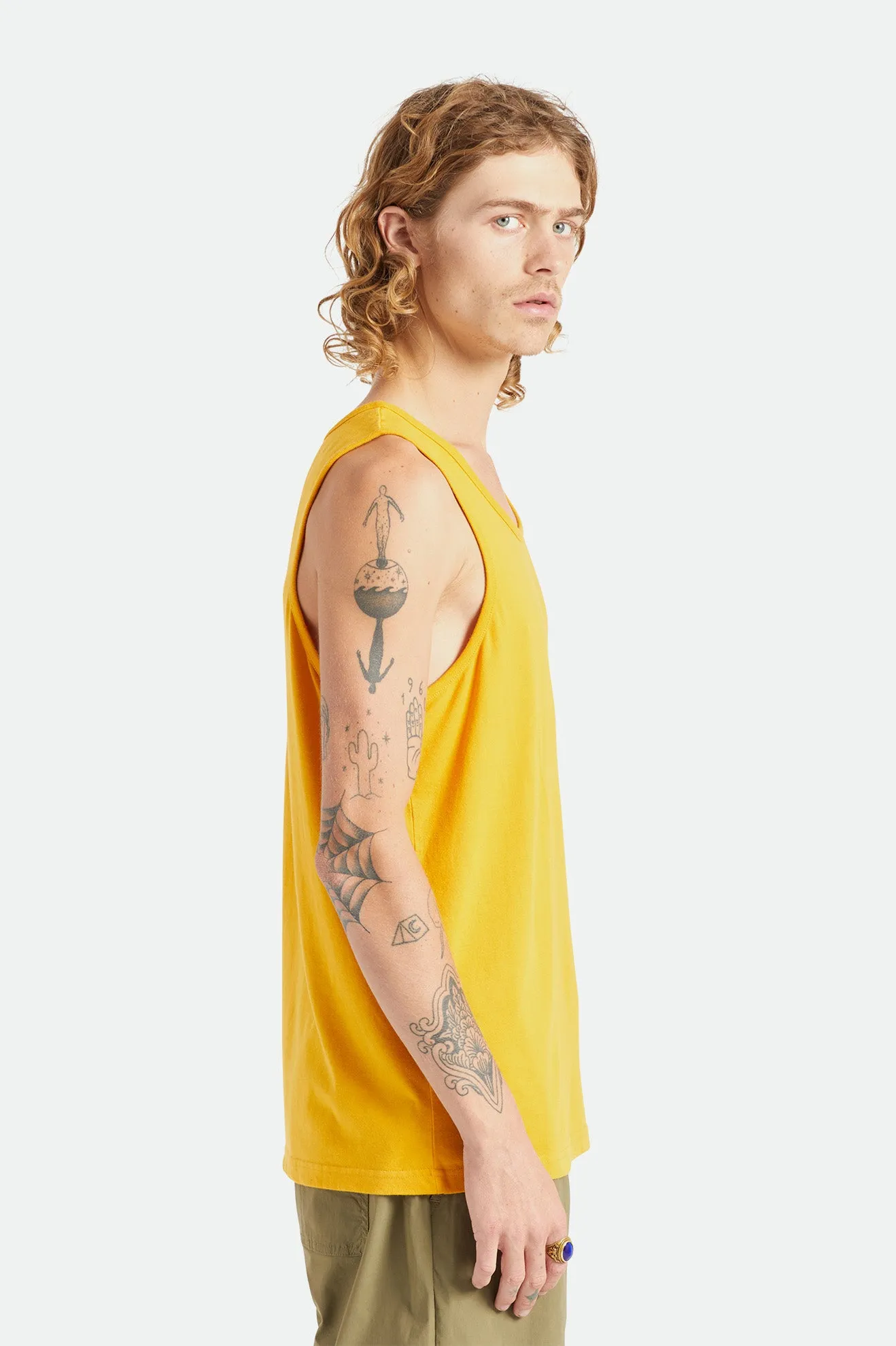 Crest Tank - Golden Glow Sun Wash sold by Brixton product image thumbnail 2