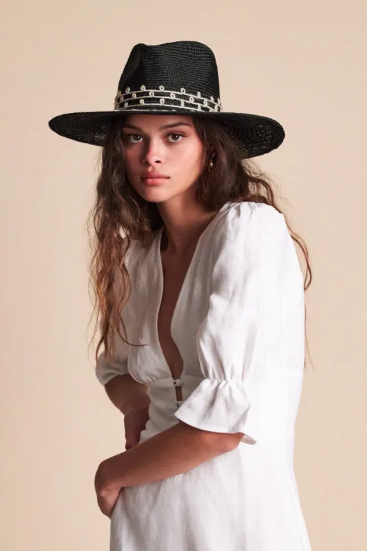 Joanna Embroidered Hat - Black sold by Brixton
