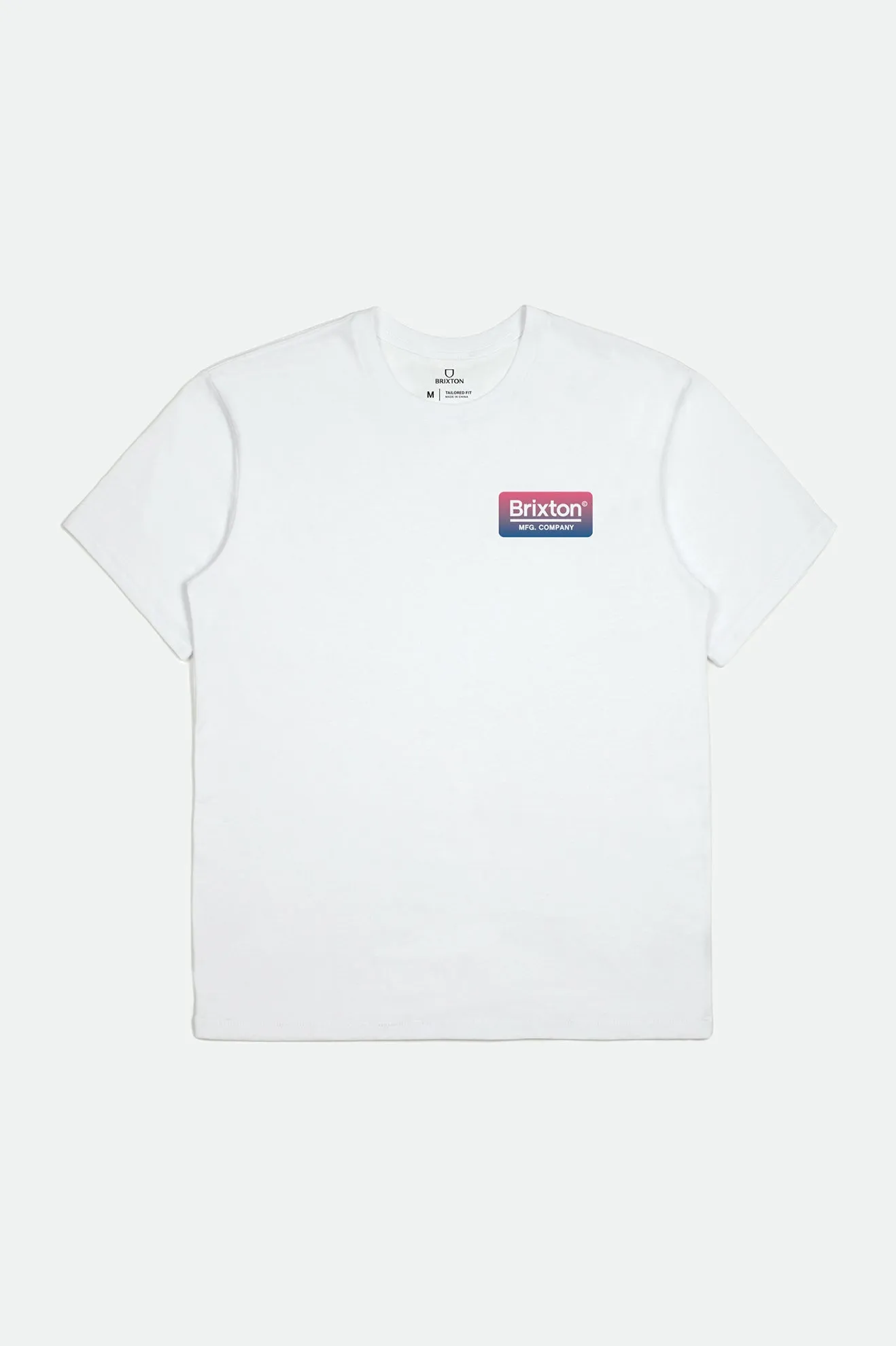 Palmer S/S Tailored Tee - White/Blue/Pink sold by Brixton product image thumbnail 3