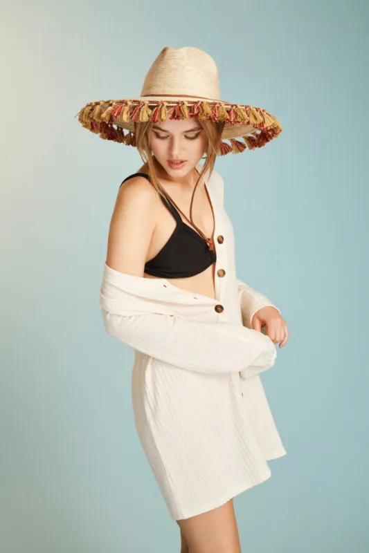 Bells Palm Fedora - Natural sold by Brixton