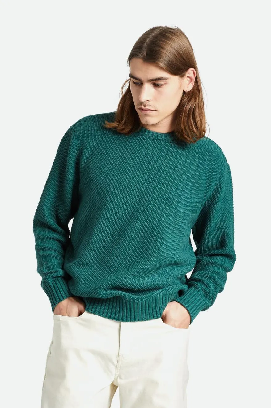 Jacques Waffle Knit Sweater - Pine Needle sold by Brixton product image thumbnail 2