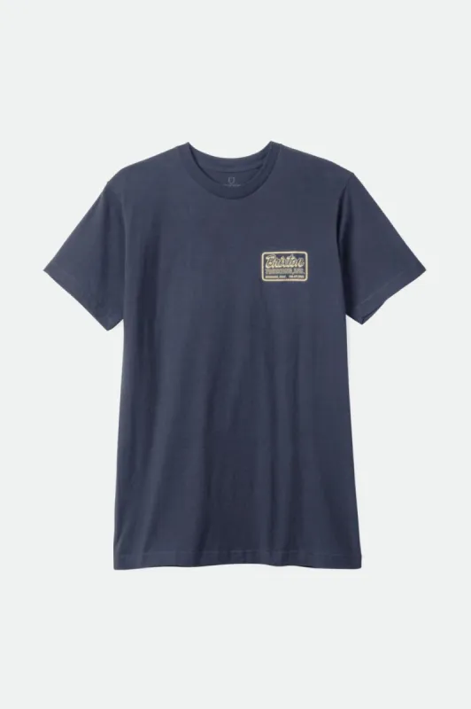 Inc. S/S Standard Tee - Navy sold by Brixton