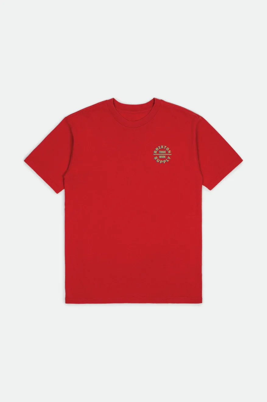 Boys Oath II S/S Standard Tee - Red sold by Brixton product image thumbnail 3