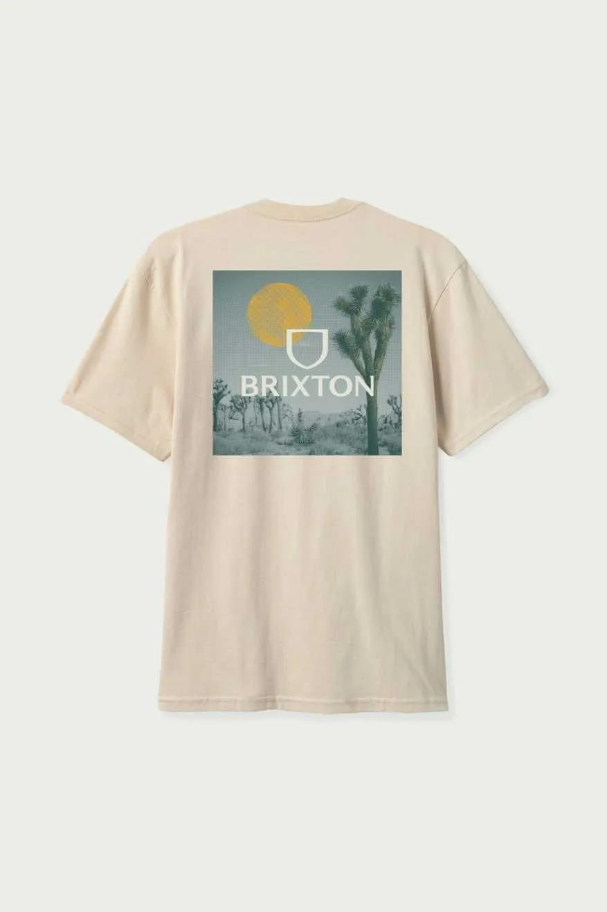 Alpha Square S/S Standard T-Shirt - Cream/Off White/Gold sold by Brixton product image thumbnail 2