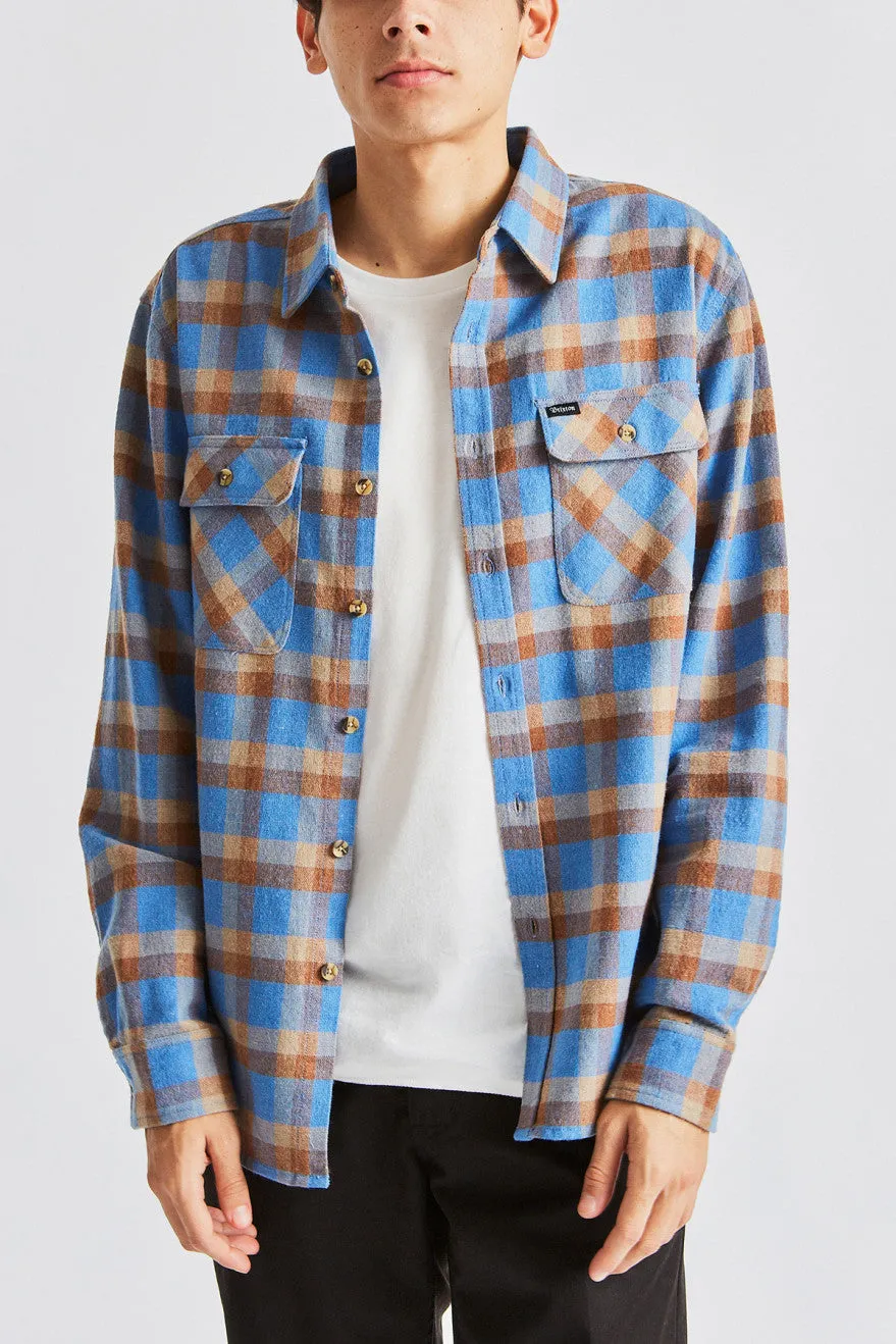 Bowery L/S Flannel - River Blue sold by Brixton