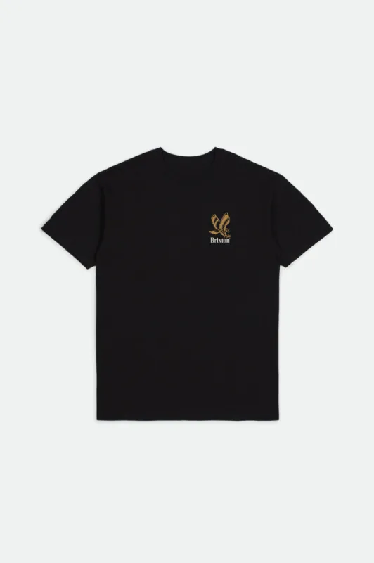 Descent S/S Standard Tee - Black sold by Brixton