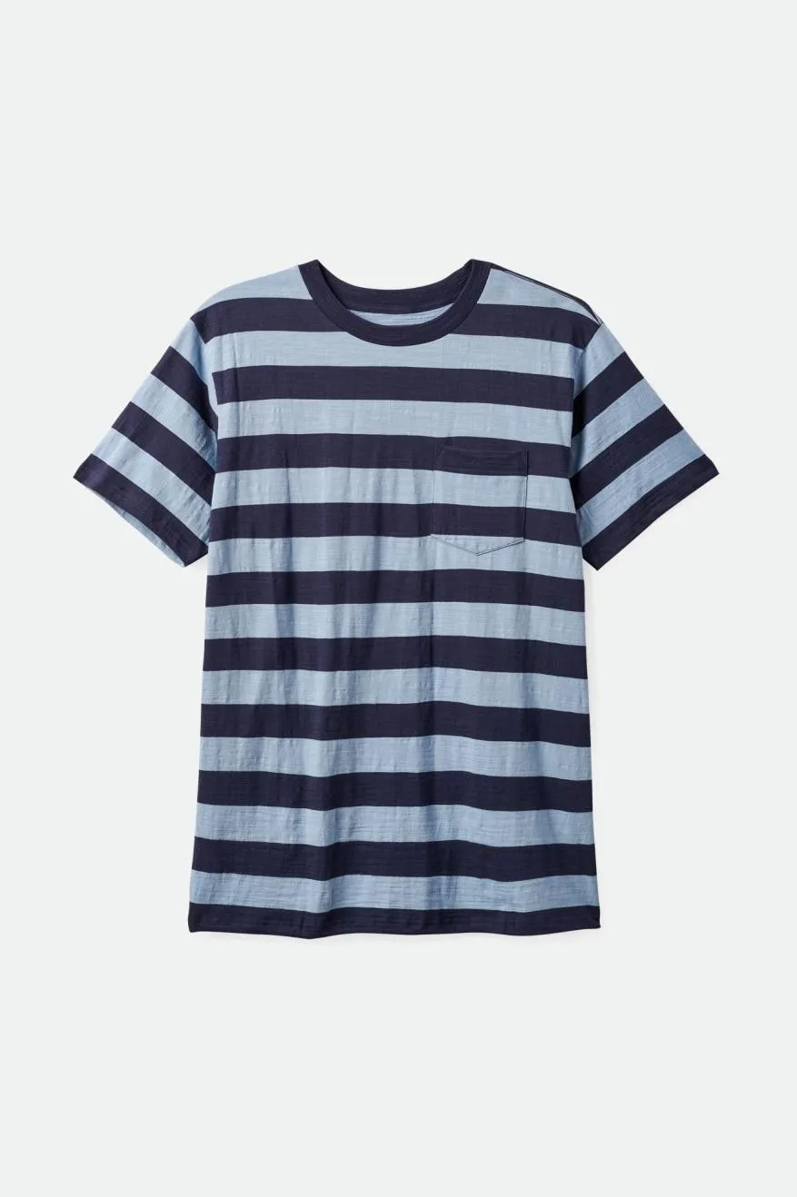 Hilt Slub S/S Pocket Tee - Washed Navy/Dusty Blue sold by Brixton product image thumbnail 2