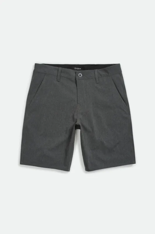 Toil LTD Crossover Short - Heather Charcoal sold by Brixton