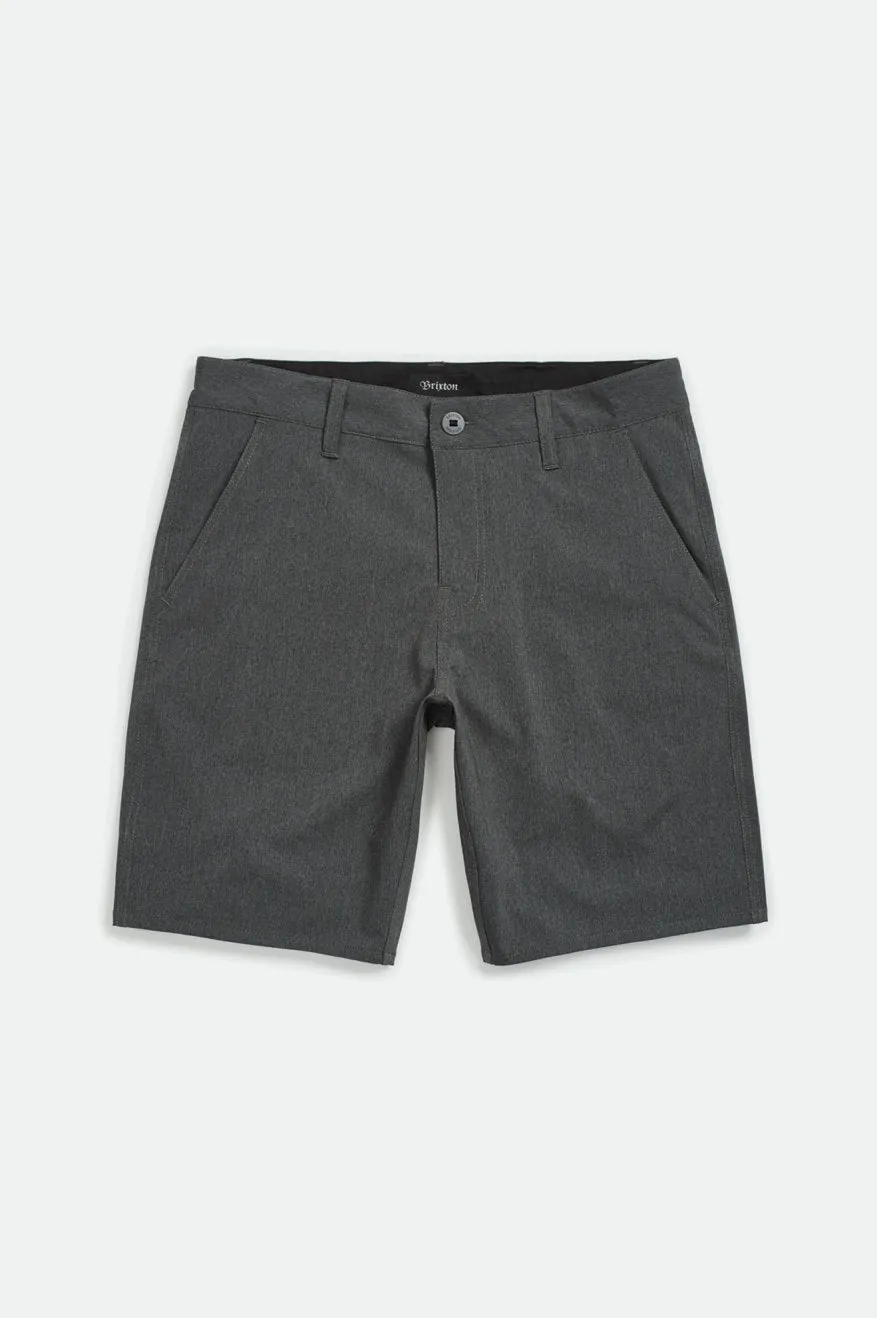Toil LTD Crossover Short - Heather Charcoal sold by Brixton
