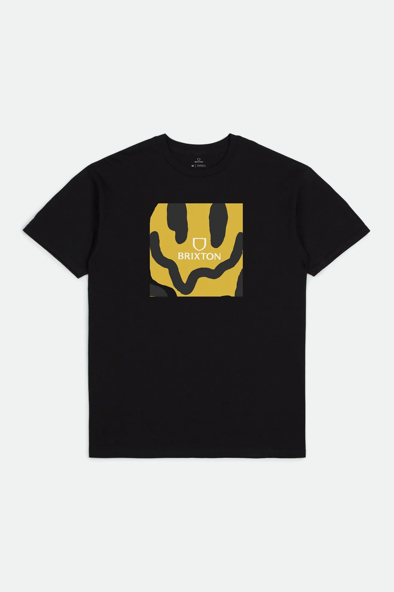 Melter Square S/S Standard Tee - Black sold by Brixton