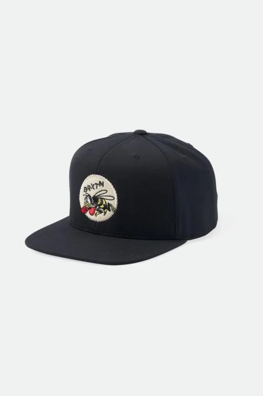 Stinger MP Snapback - Black sold by Brixton