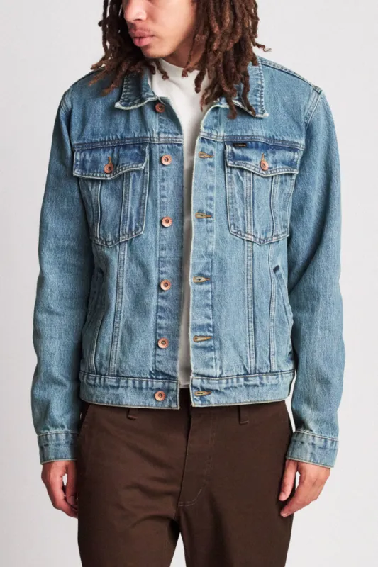Cable Denim Jacket - Faded Indigo sold by Brixton