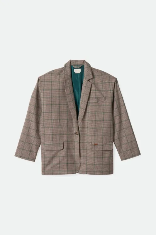 Axl Oversized Blazer - Sesame/Seal Brown sold by Brixton