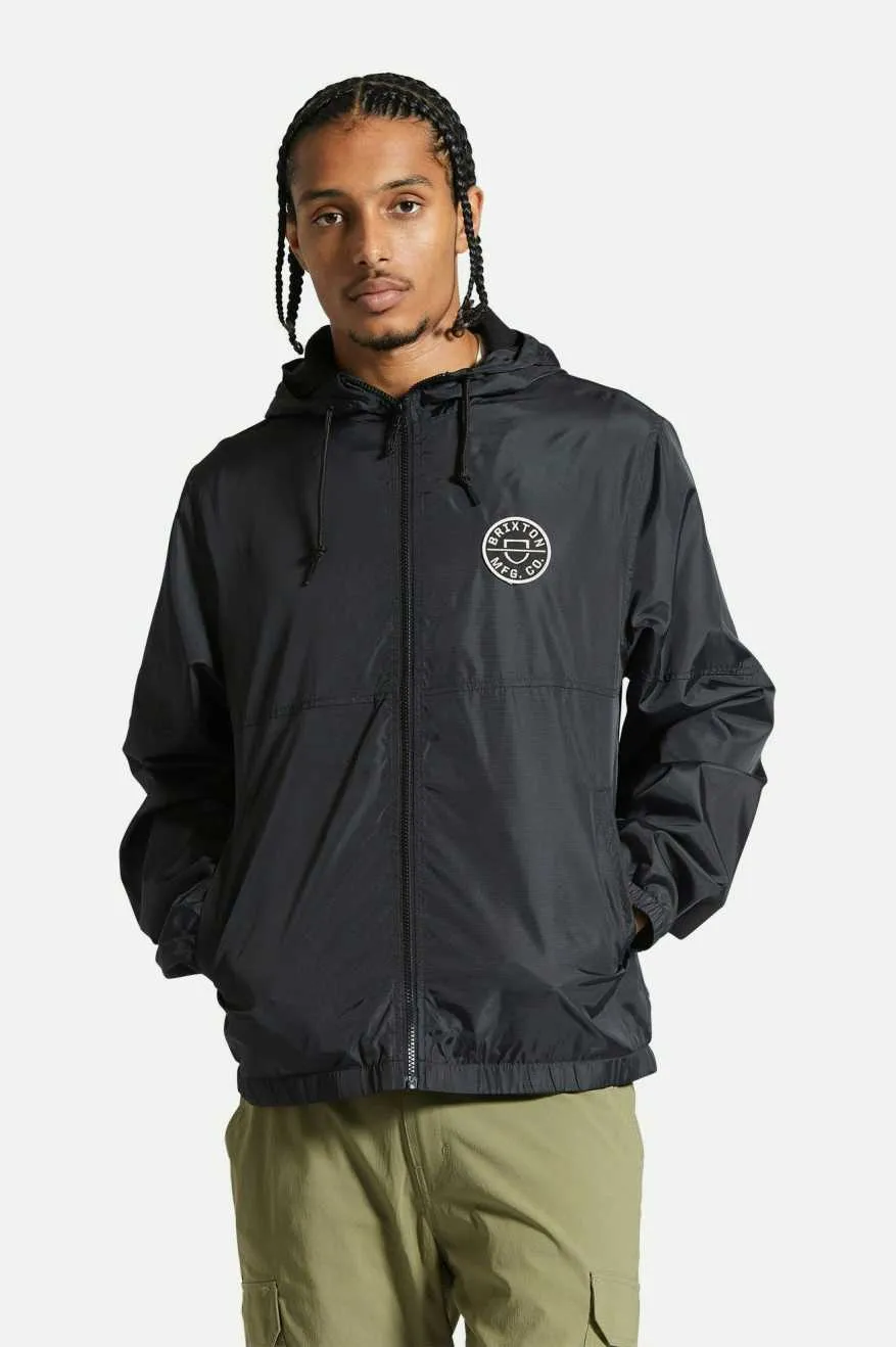 Claxton Crest Lightweight Jacket - Black/Black sold by Brixton product image thumbnail 2