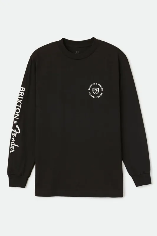 Fender Highway L/S Standard Tee - Black sold by Brixton