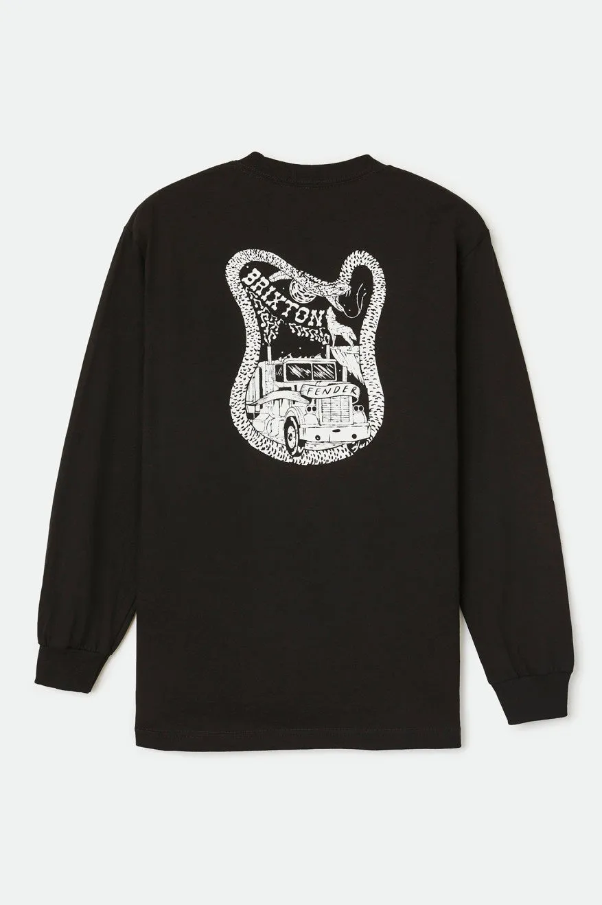 Fender Highway L/S Standard Tee - Black sold by Brixton product image thumbnail 2