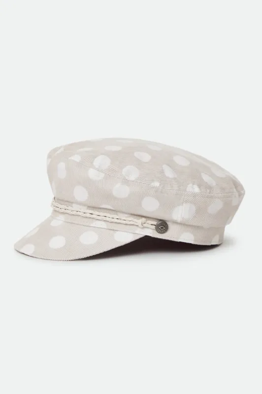 Ashland Cap - Beige Polka Dot sold by Brixton