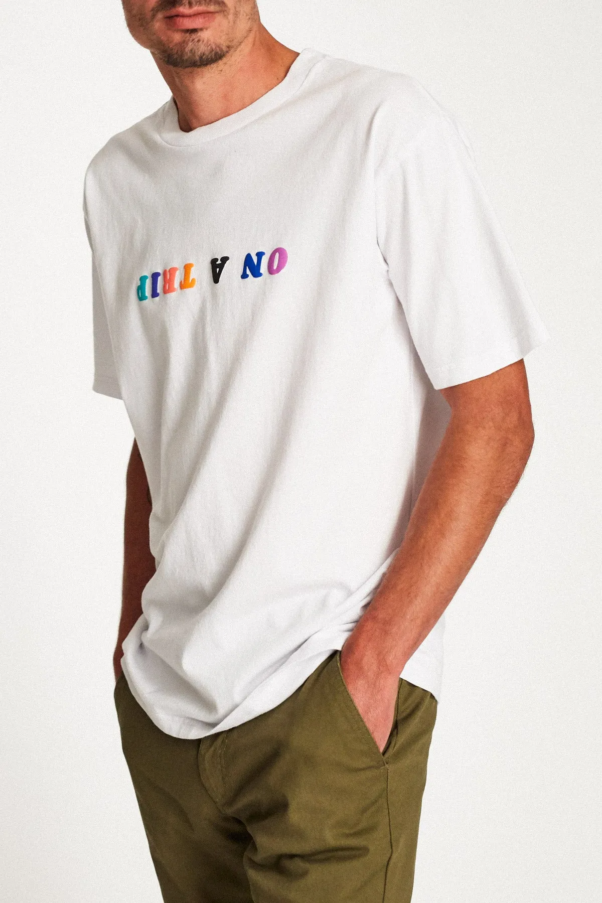 Trippin S/S Standard Tee - White sold by Brixton product image thumbnail 3