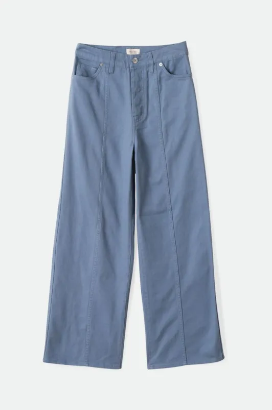 Providence Wide Leg Pant - Flint Blue sold by Brixton