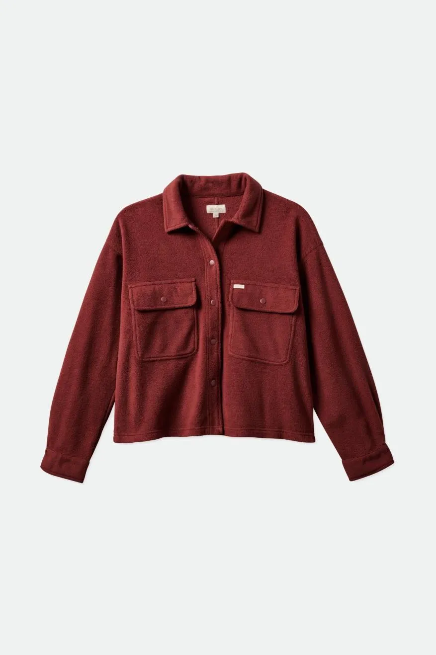 Bowery Women's L/S Arctic Stretch Fleece - Mahogany sold by Brixton product image thumbnail 2