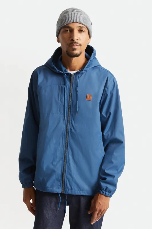 Claxton Beta Zip Hood Jacket - Joe Blue sold by Brixton