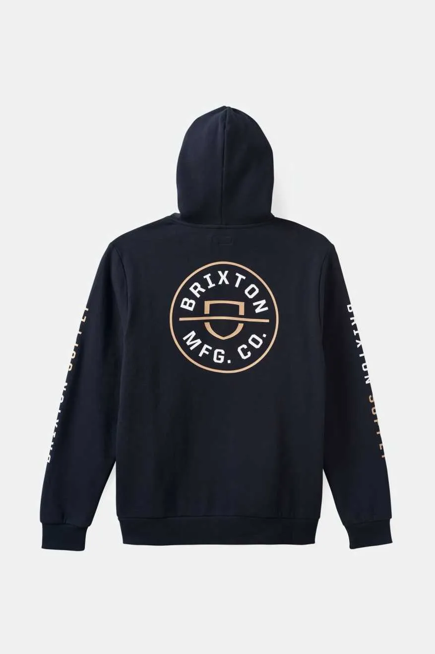 Crest Hoodie - Black/Sand/White sold by Brixton product image thumbnail 2