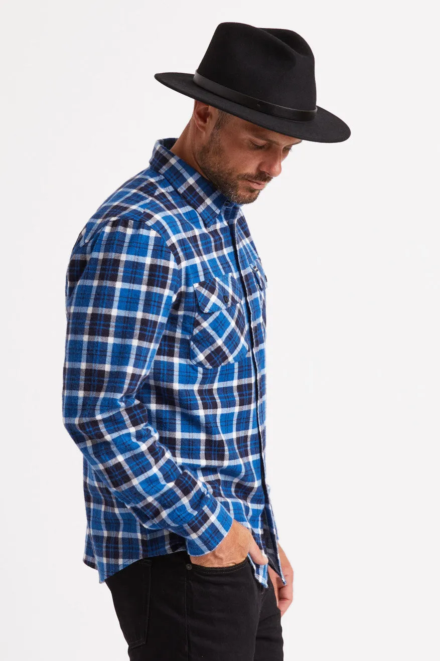 Bowery Lightweight L/S Flannel - Navy/Royal sold by Brixton product image thumbnail 3