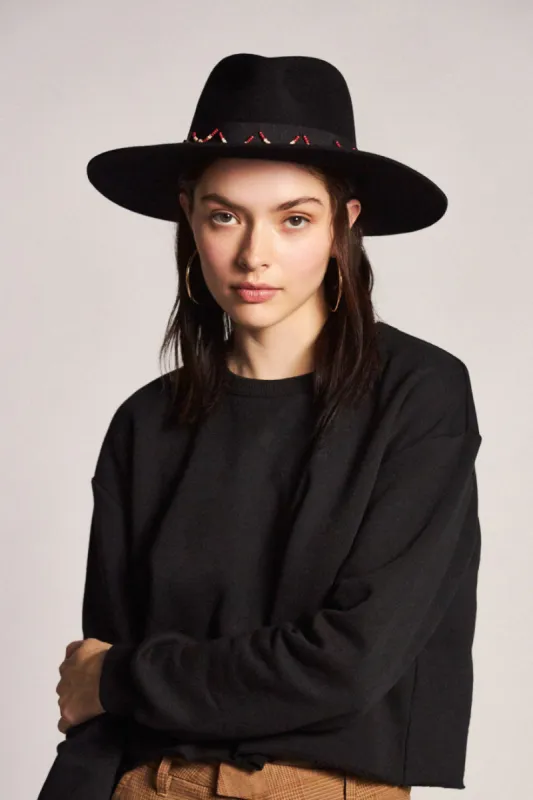 Tillman Fedora - Black sold by Brixton