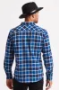 Bowery Lightweight L/S Flannel - Navy/Royal sold by Brixton