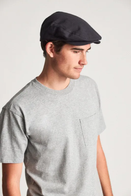 Hooligan Snap Cap - Washed Navy sold by Brixton