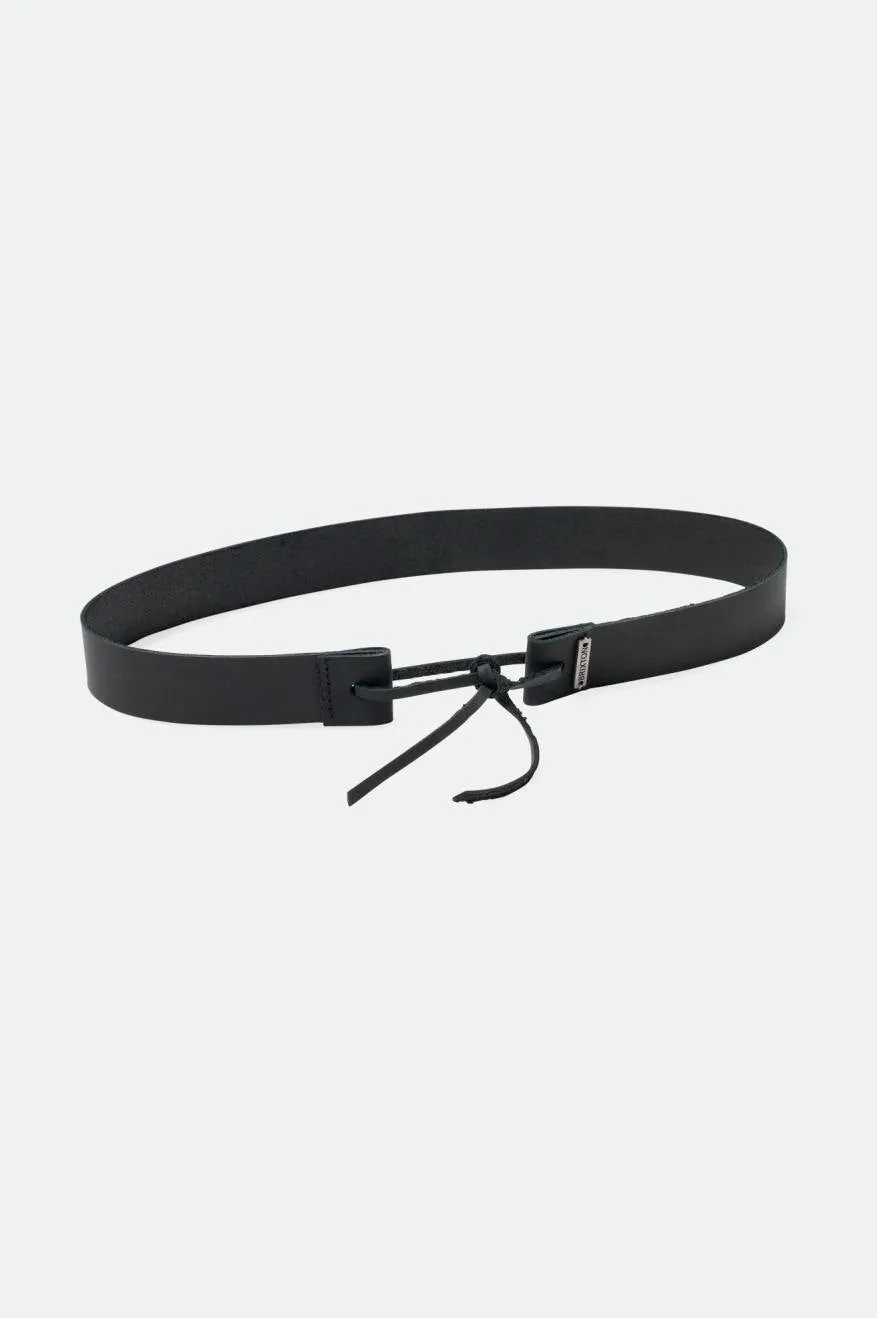 Adjustable Leather Hat Band - Black sold by Brixton