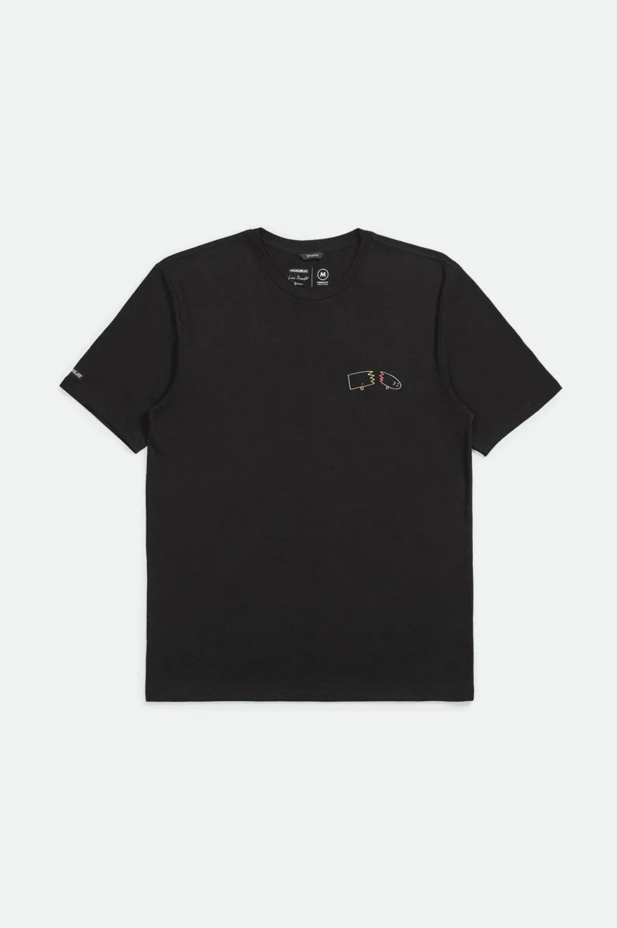 Beaufort S/S Tee - Black sold by Brixton