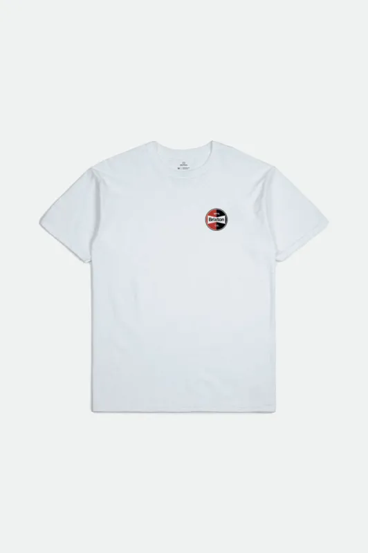Patron S/S Tailored Tee - White sold by Brixton