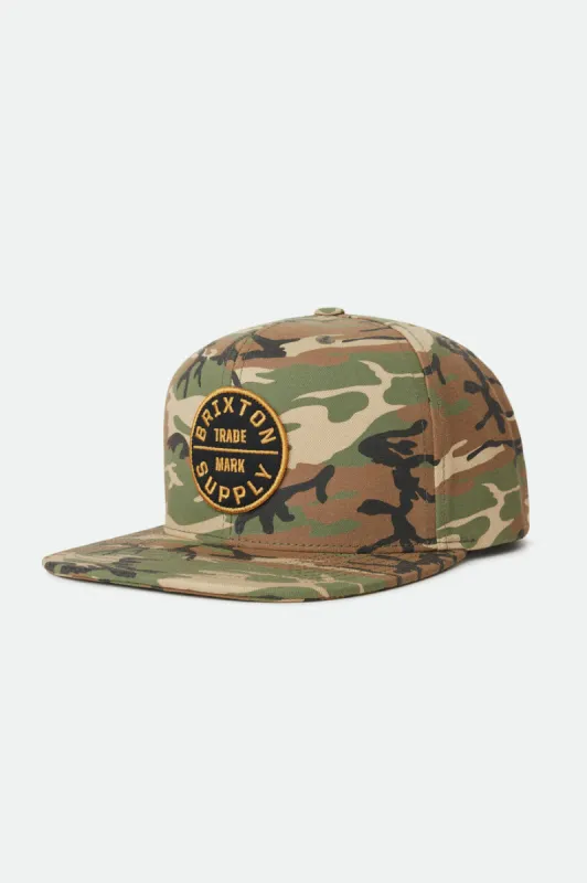 Oath III Snapback - Camo/Black sold by Brixton