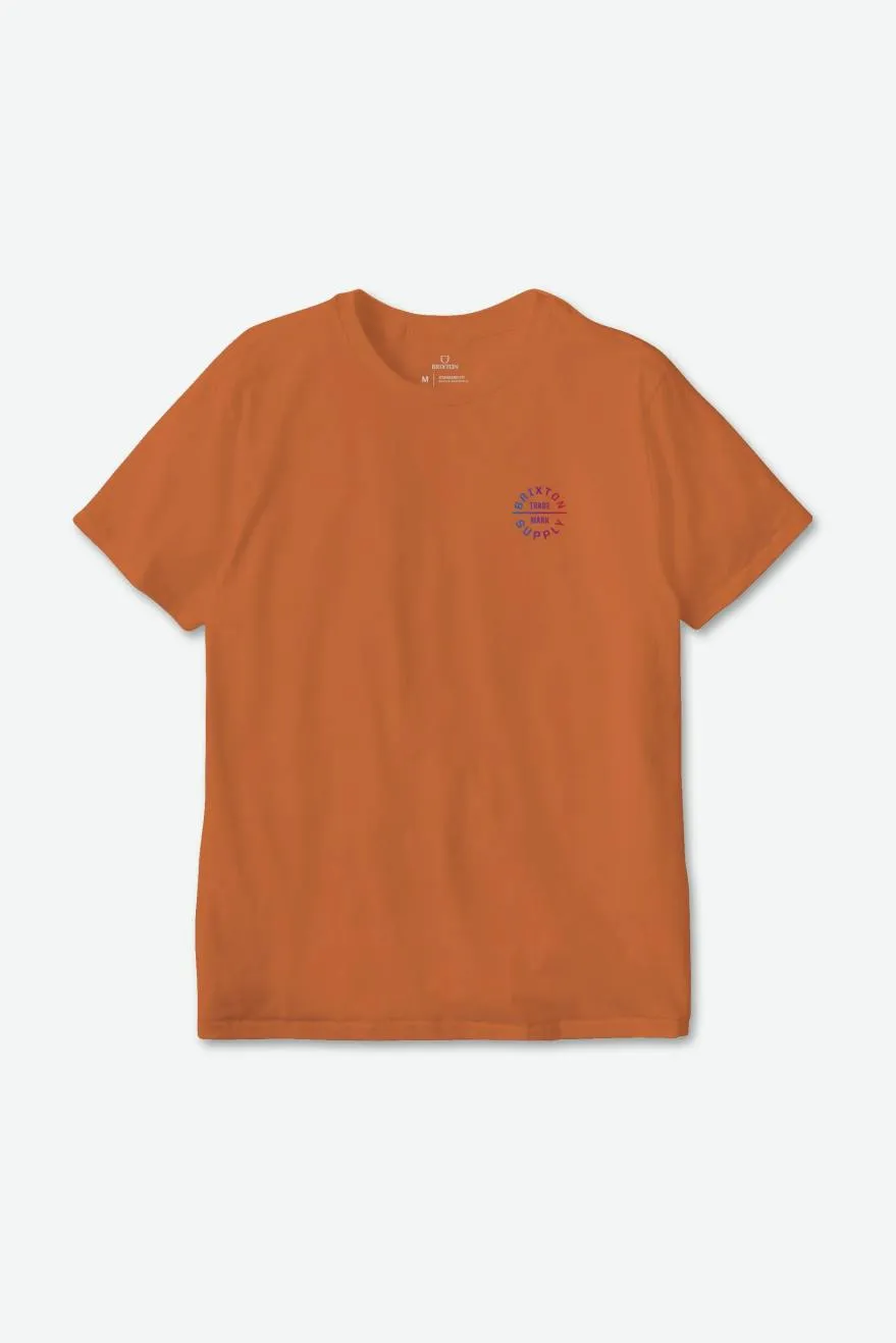 Oath V S/S Standard Tee - Paradise Orange/Aloha Gradient sold by Brixton