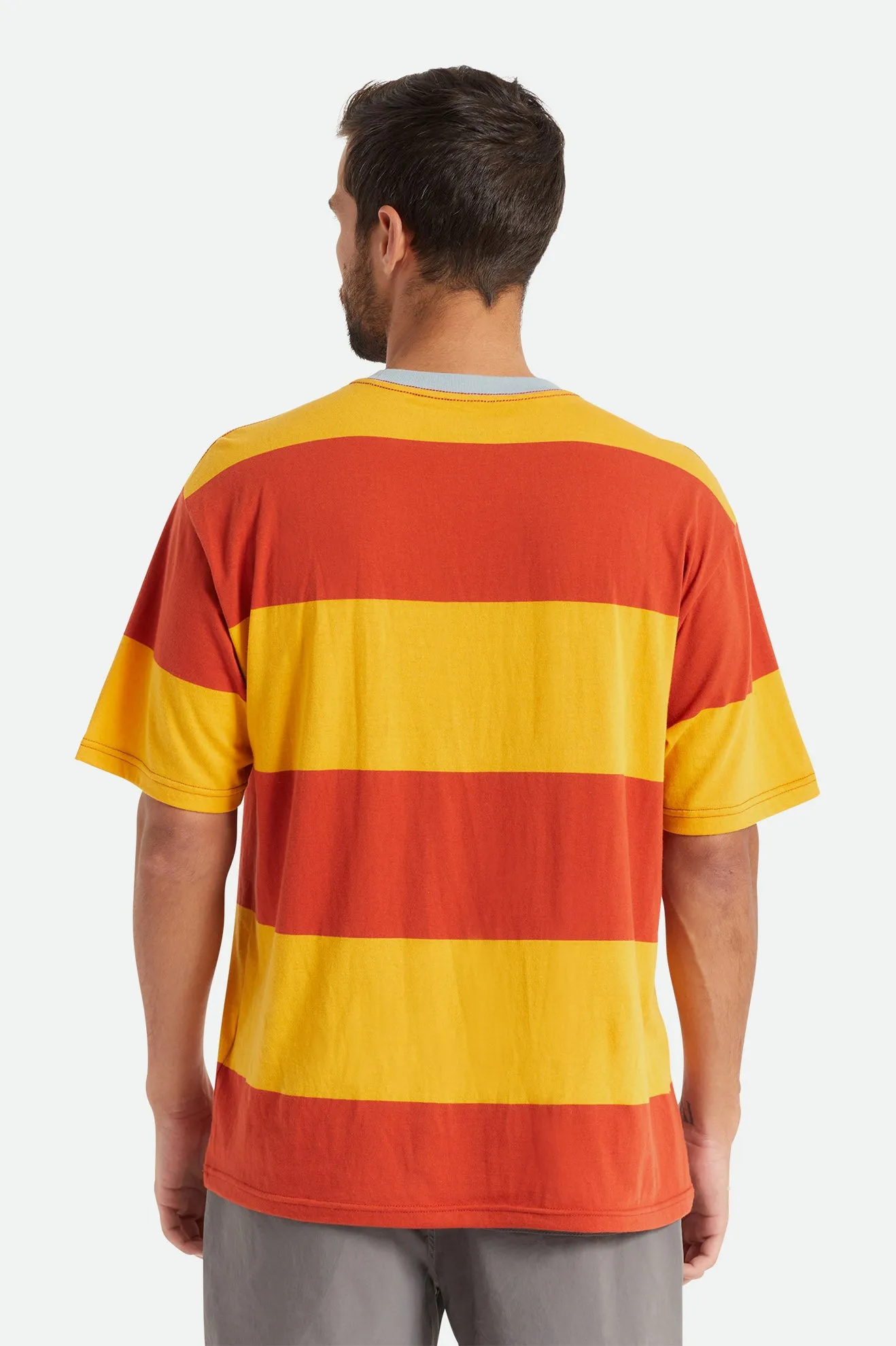 Hilt Boxy Shield S/S Knit - Phoenix Orange/Golden Glow sold by Brixton product image thumbnail 4