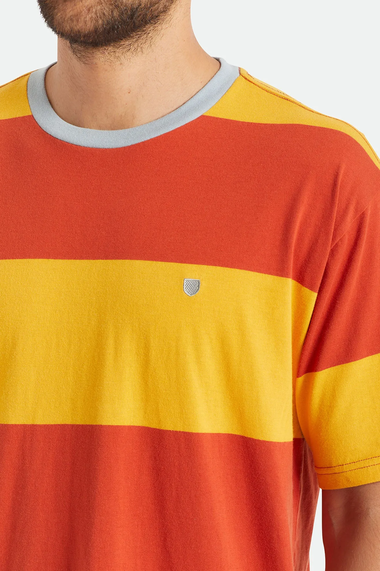 Hilt Boxy Shield S/S Knit - Phoenix Orange/Golden Glow sold by Brixton product image thumbnail 5