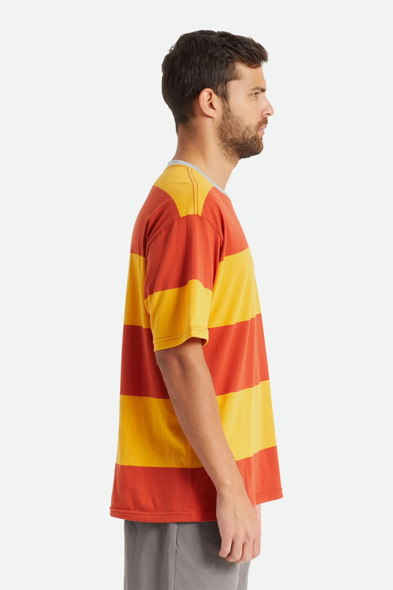 Hilt Boxy Shield S/S Knit - Phoenix Orange/Golden Glow sold by Brixton product image thumbnail 3