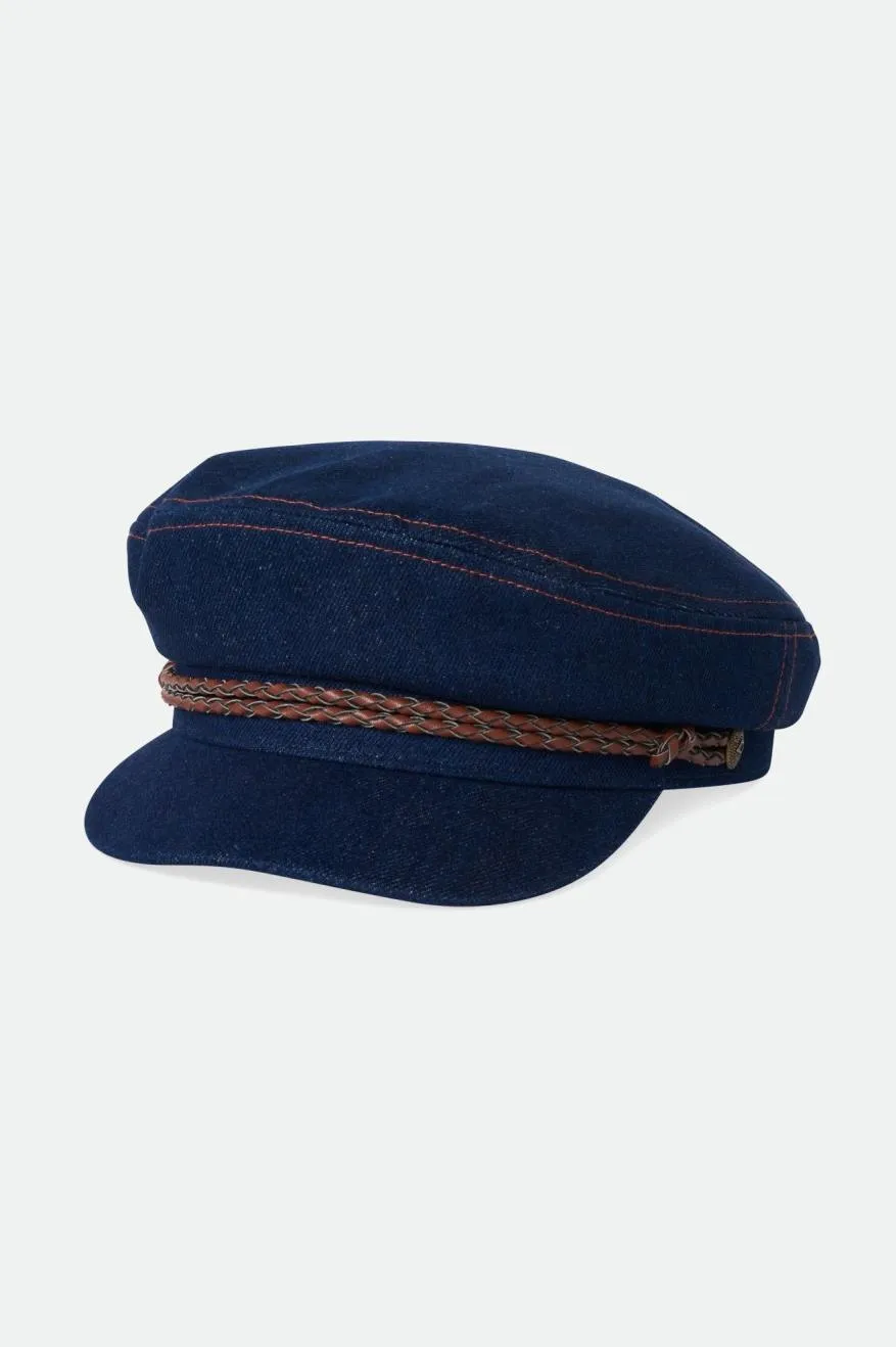 Fiddler Fisherman Cap - Washed Denim sold by Brixton