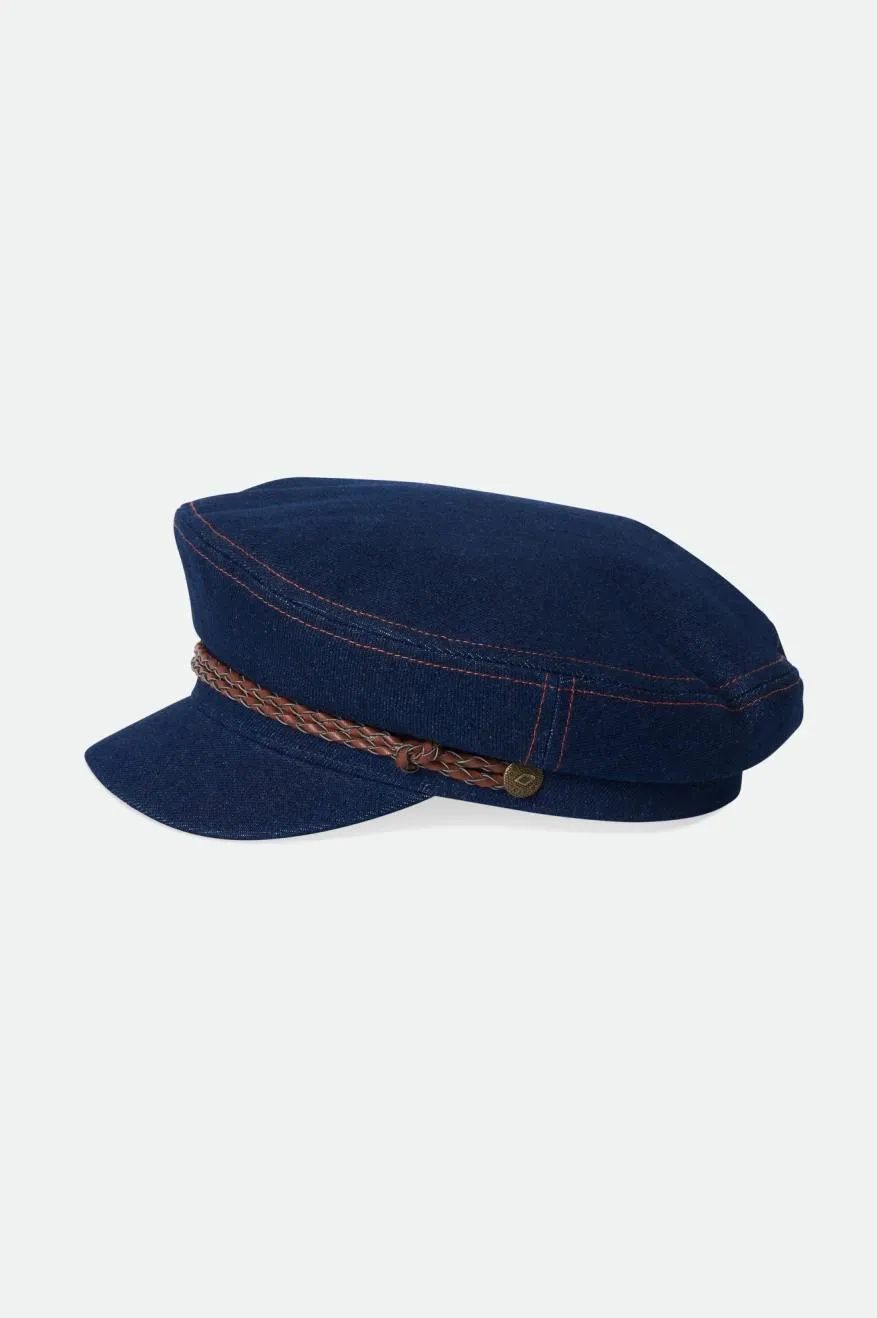 Fiddler Fisherman Cap - Washed Denim sold by Brixton product image thumbnail 3
