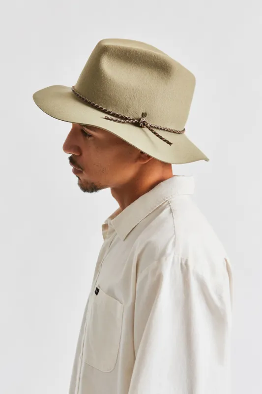 Freeport II Fedora - Light Olive sold by Brixton